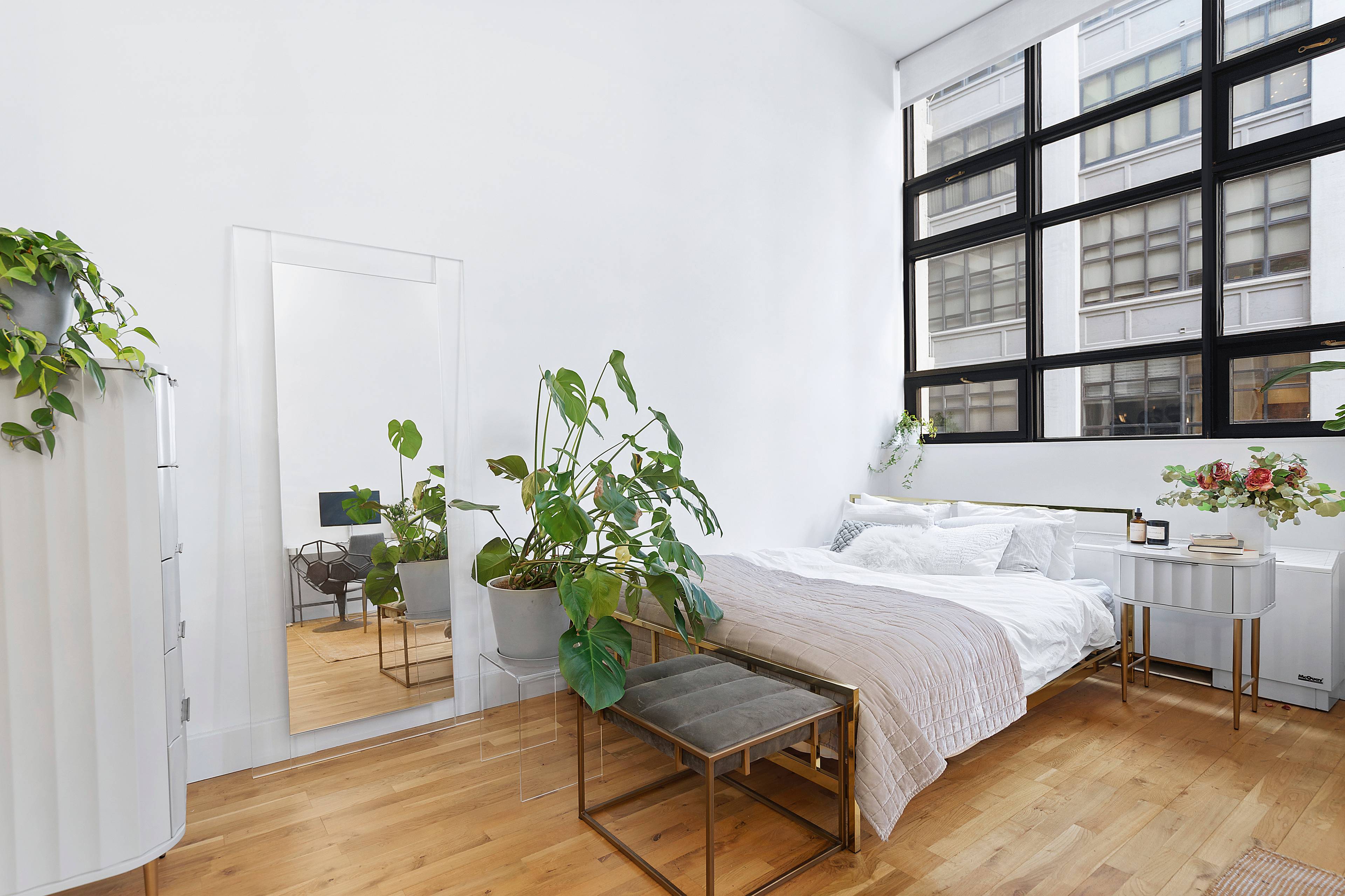 Stunning 589 approx S F Studio apt with wonderful 13' soaring ceilings, enormous windows and great light.