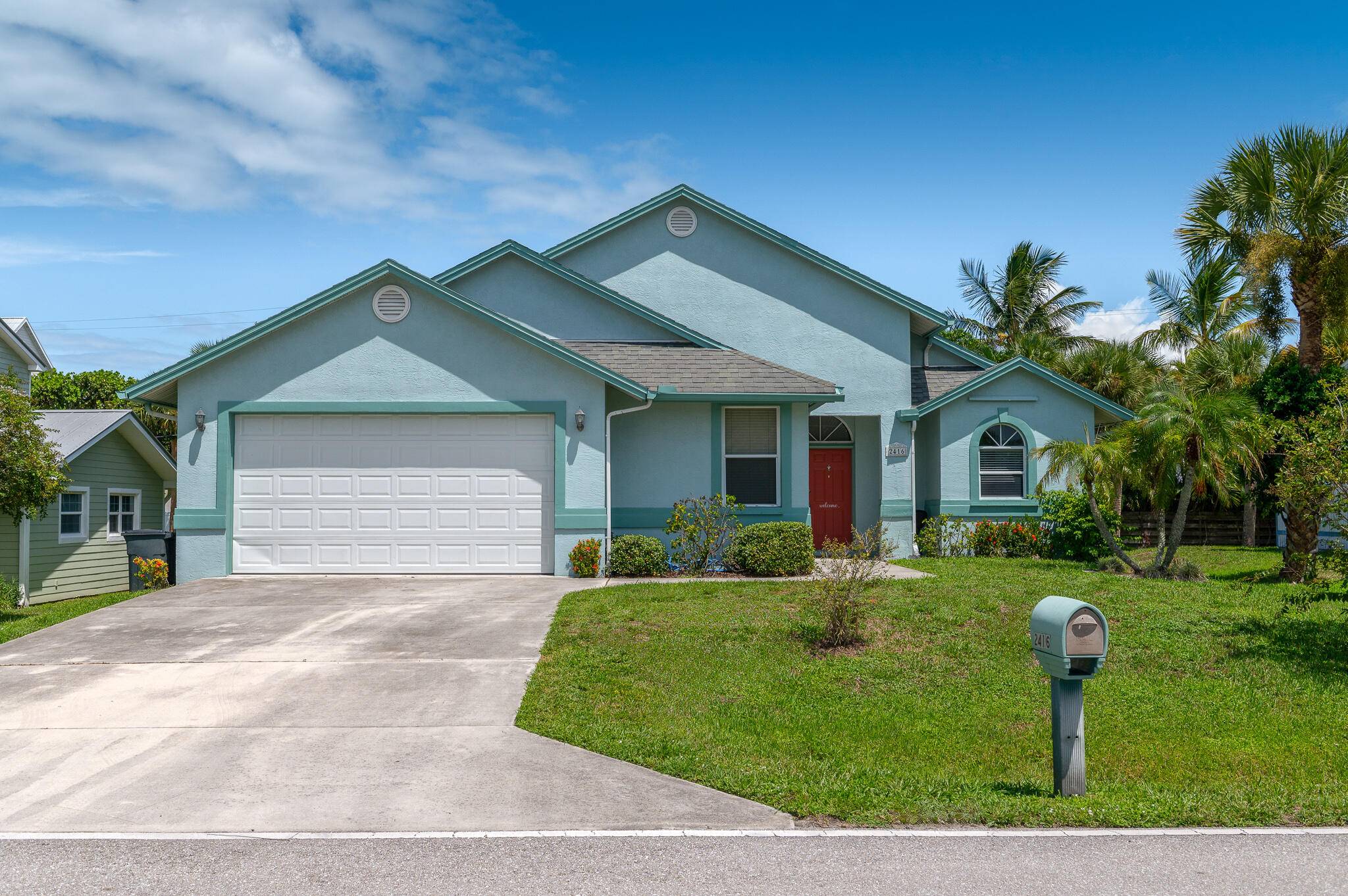 Updated pool home just steps from the beach on Hutchinson Island, move in ready and sold furnished.
