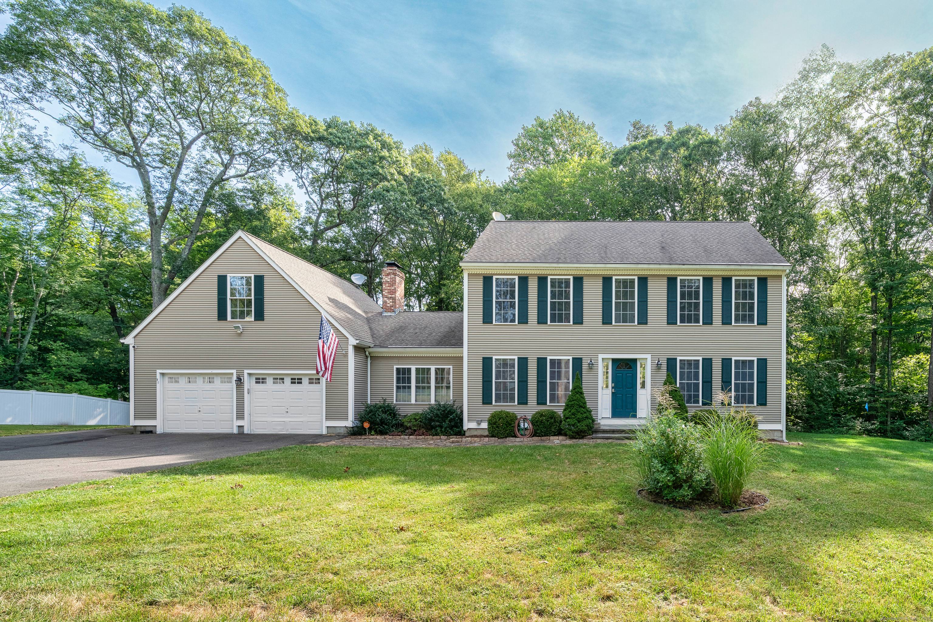 Set on a private 4. 48 acre rear lot, this inviting Colonial offers over 2, 300 sq.