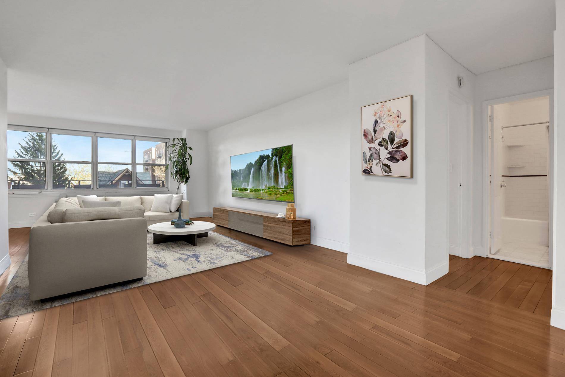 DWELL Residential is pleased to present this super spacious one bedroom, one bath home in this prime Kensington co op.