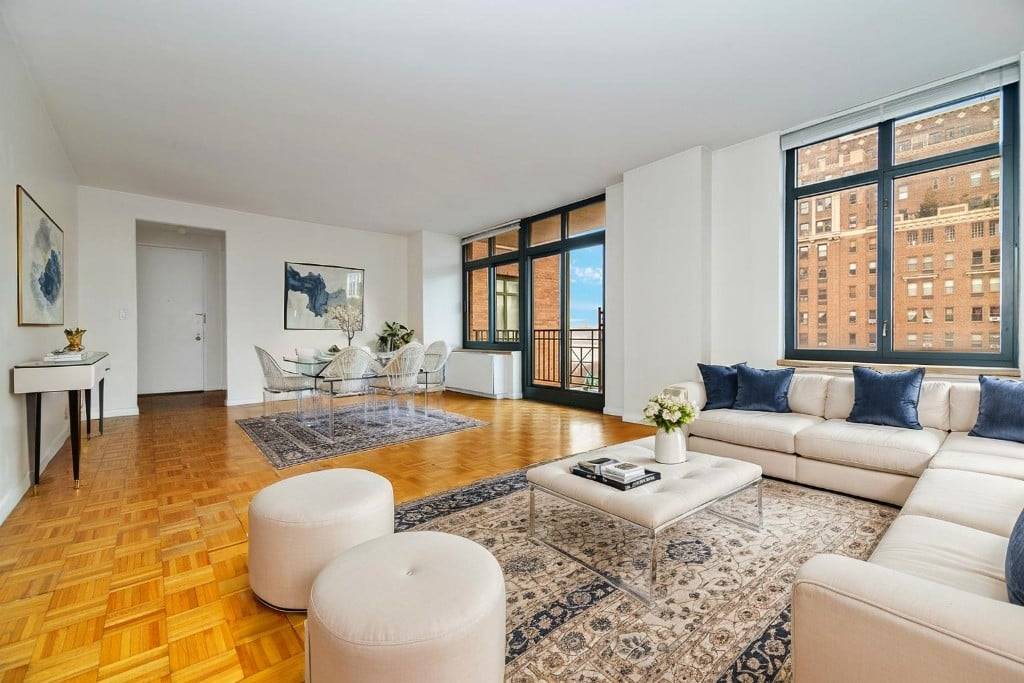Rare Riverside Retreat Oversized 1BR with a Large Private Balcony in the desired 222 Riverside Drive Condominium Upper West Side.