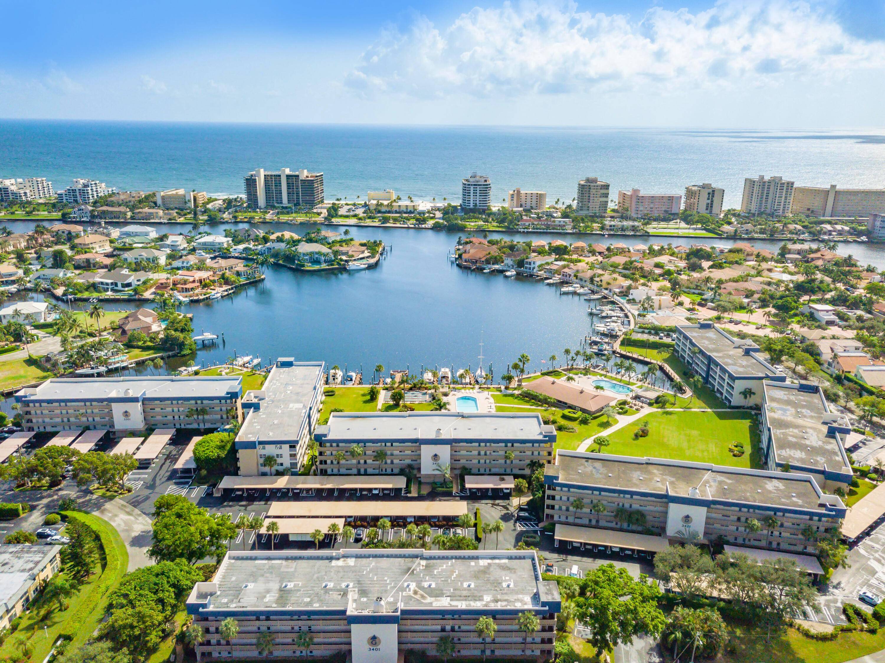 LOCATION, LOCATION, LOCATION PENTHOUSE 4TH FLOOR CONDO, WITH FANTASTIC FRONT REAR WATER VIEWS.