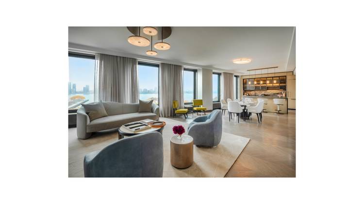 Experience Luxury and Elegance in This Grand Full Floor Residence Residence 6 offers a three bedroom, four bathroom layout, with 2, 205 sq.
