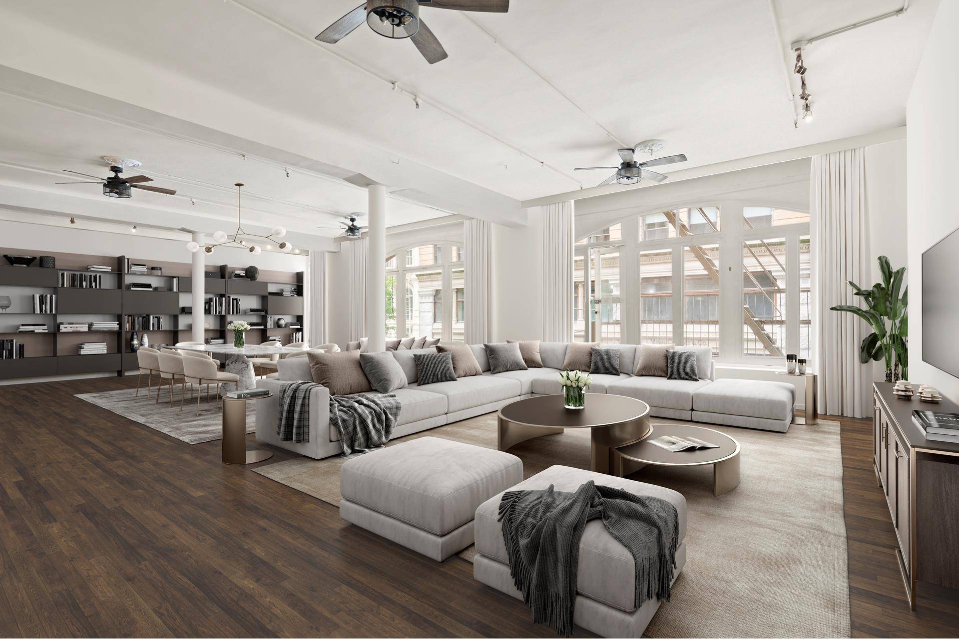 In the heart of SoHo's most storied block where cast iron facades and cobblestone streets whisper the neighborhood's artistic past resides a loft that speaks fluently in the language of ...
