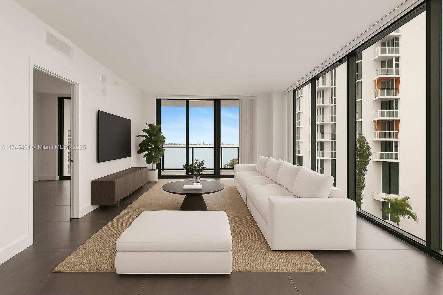 On the 8th floor of Icon Bay Miami, this 1, 395 sqft 3 bed, 2.
