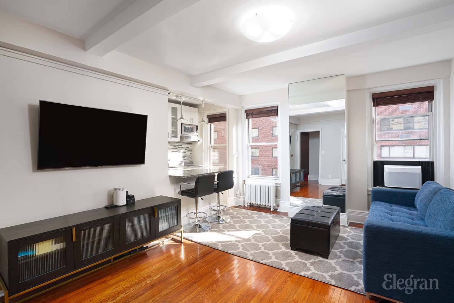 This expansive, sun bathed furnished one bedroom haven in the iconic Whitby building, steeped in history and allure is available for sale !