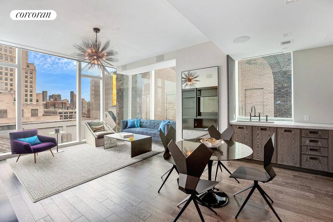 Refined Corner One Bedroom at Madison Square Park Tower Bathed in natural light and framed by sweeping city views, this sophisticated corner one bedroom residence unites elegant design with modern ...