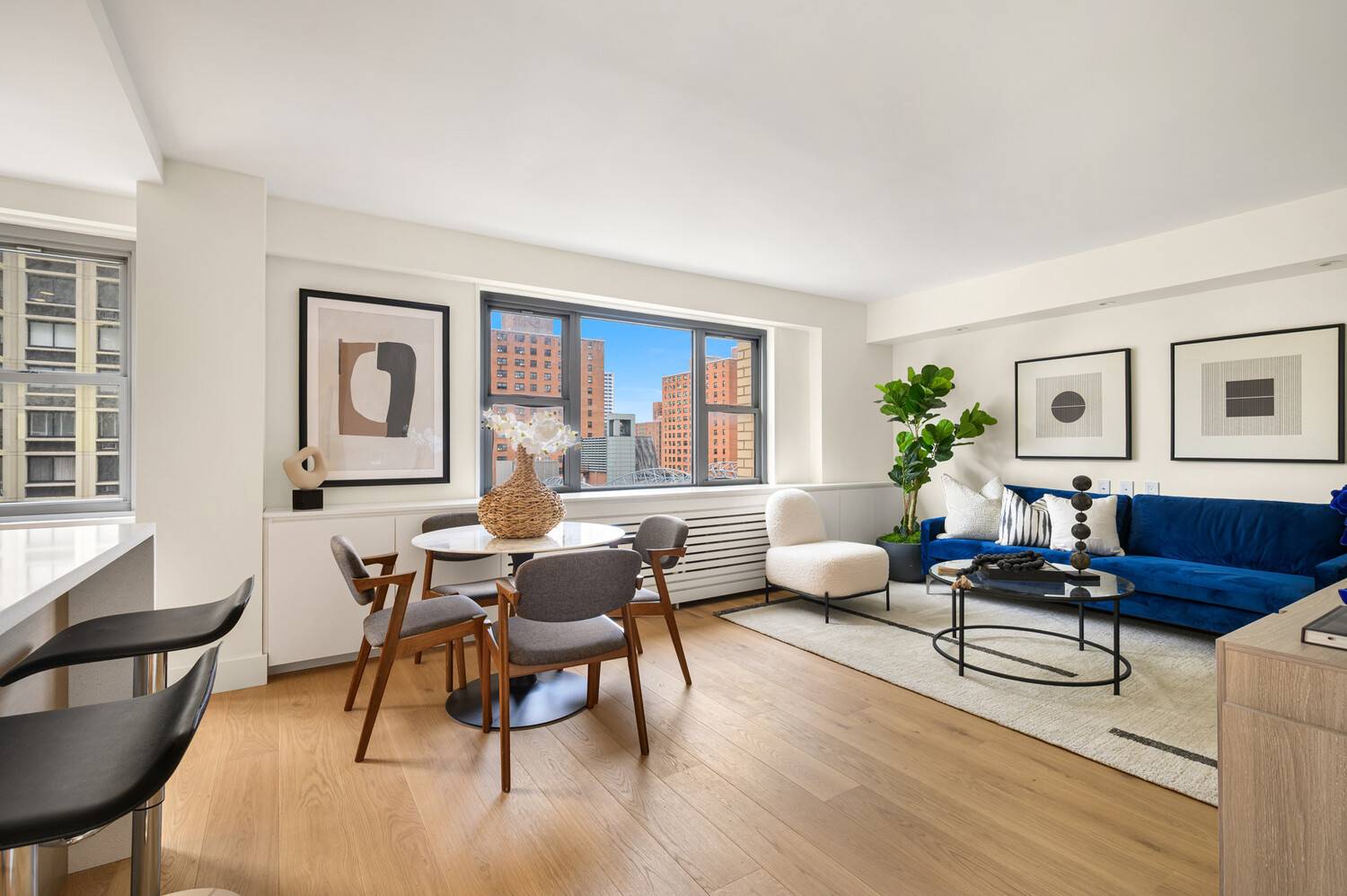NO BOARD APPROVAL ! SPONSOR SALE Sun flooded and thoughtfully designed, this spacious one bedroom condominium offers a seamless blend of style, comfort, and functionality.