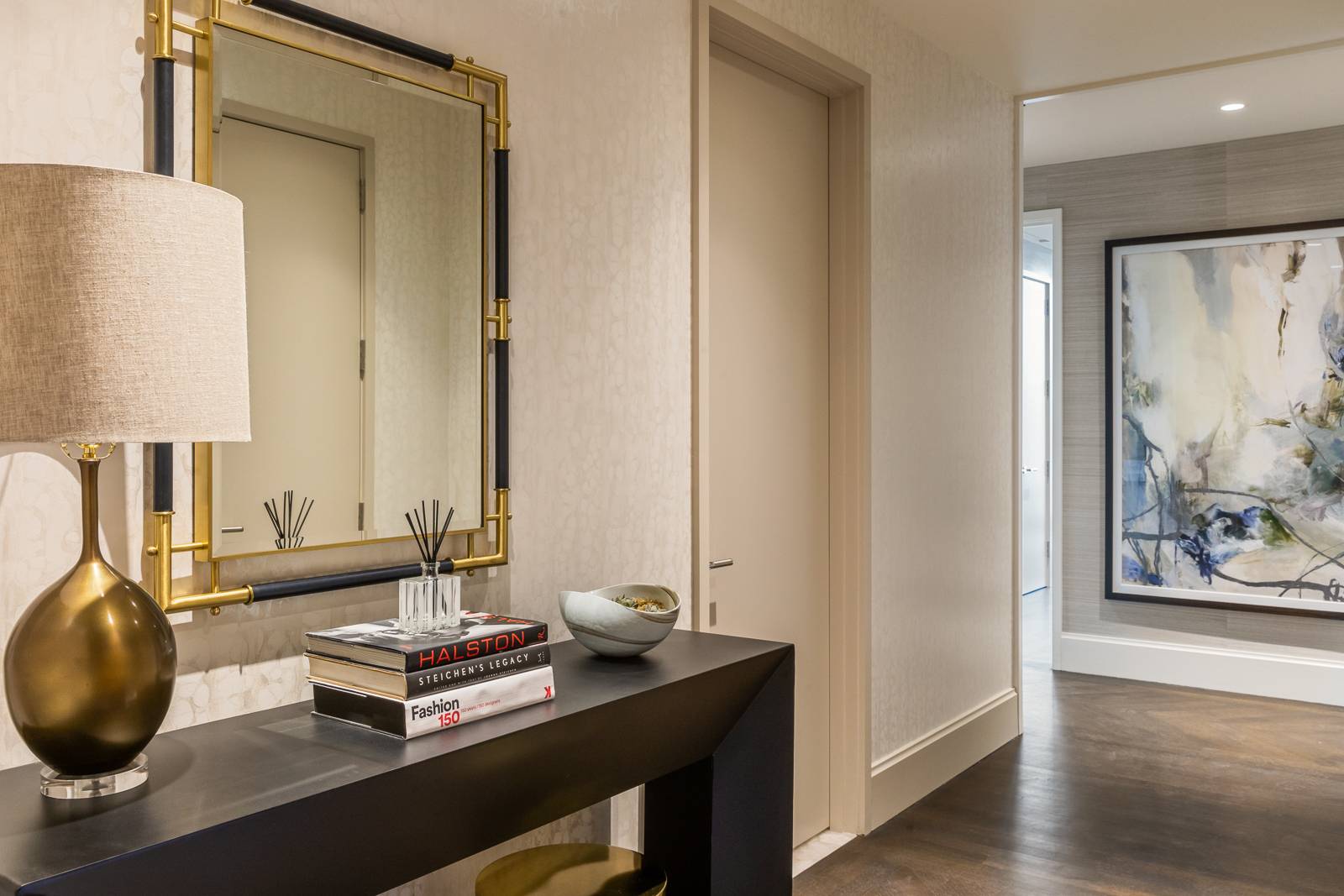 This corner three bedroom, three and one half bathroom residence at Central Park Tower offers quintessential Central Park views from an elevation of 328 feet.
