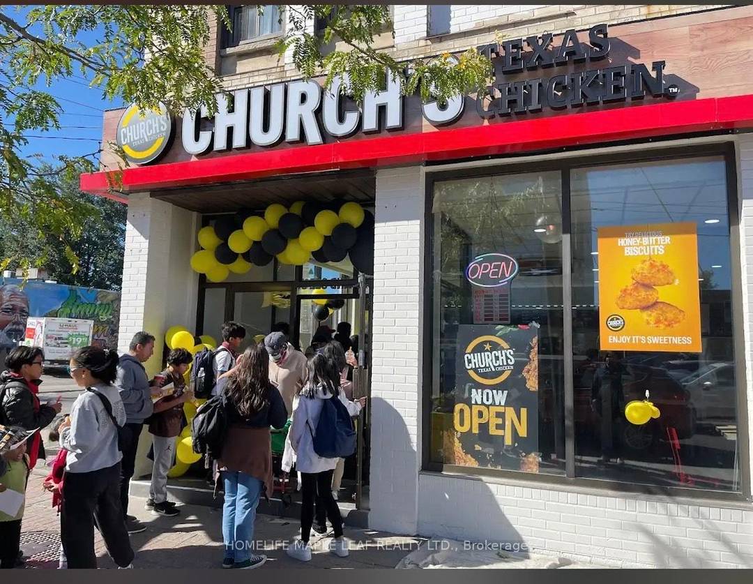 Take advantage of this unique opportunity to acquire a highly successful and well established Church's Texas Chicken franchise located at 31 Rexdale Boulevard in Etobicoke.