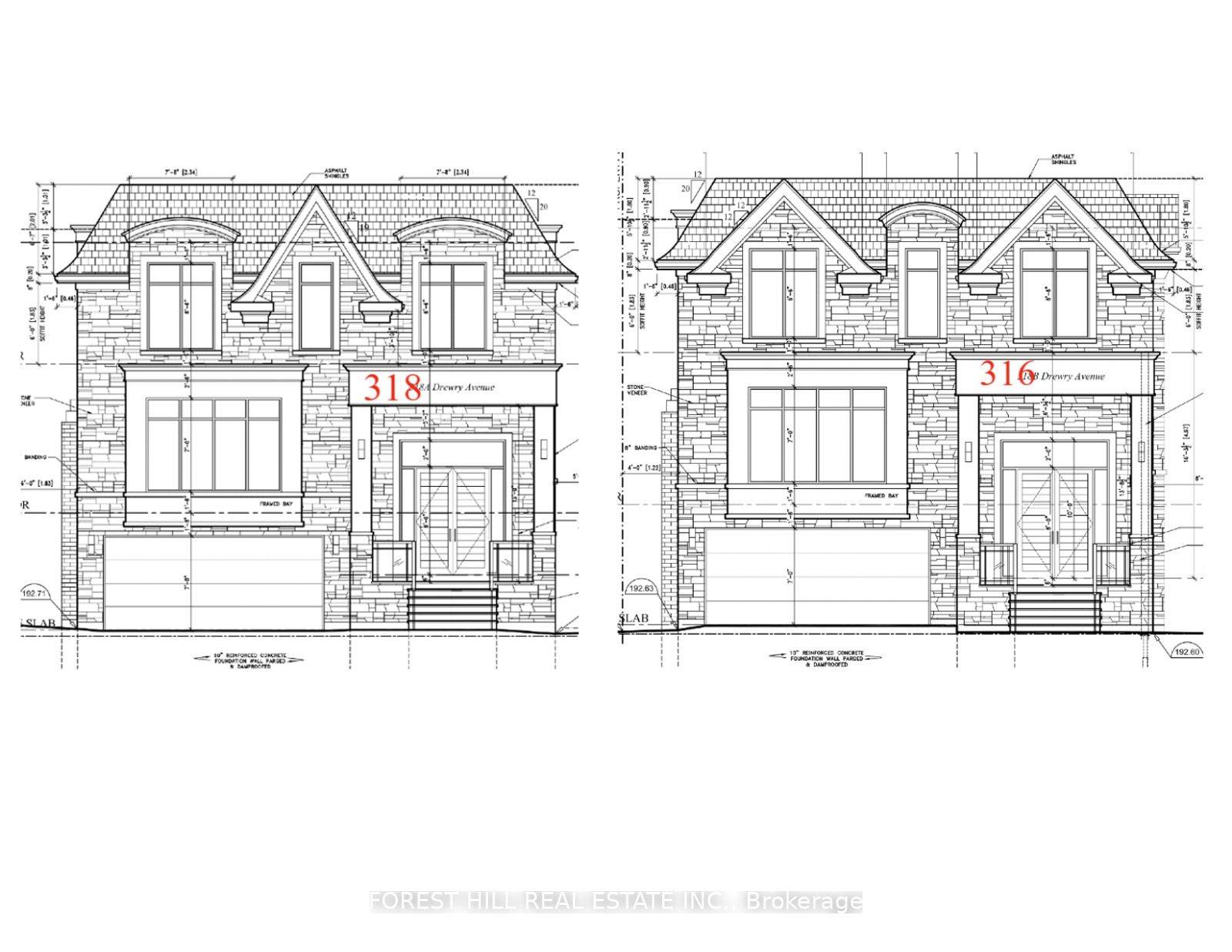 Rare Great Opportunity Attention Builders Investors End Users Families Two 2 SEVERANCE LOTS Official Municipal Addresses For 316 Drewry Ave 318 Drewry Ave DETACHED HOMES FOR 3560SF Basement W City ...