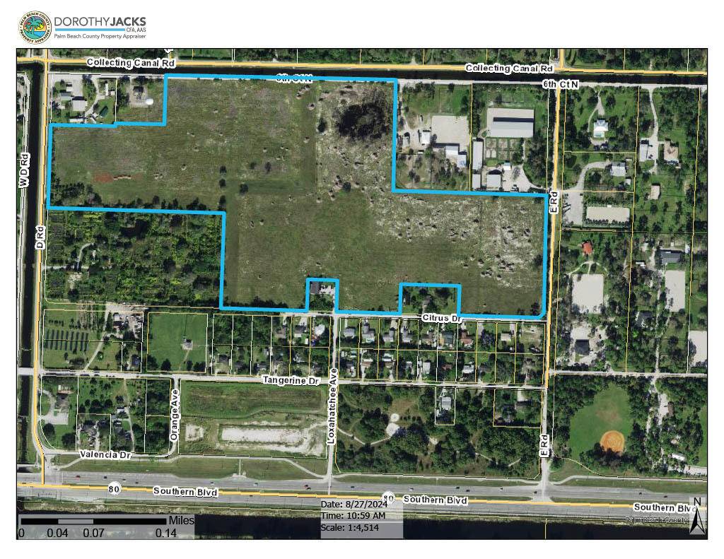AMAZING OPPORTUNITY TO OWN 43 ACRES IN THE TOWN OF LOXAHATCHEE GROVES APPROX 875ft OFF SOUTHERN BLVD.