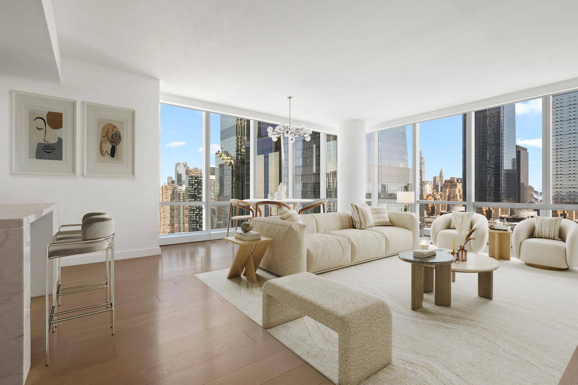 Welcome home to a bright and expansive space perched on the 33rd floor of one of the most coveted addresses in Manhattan.