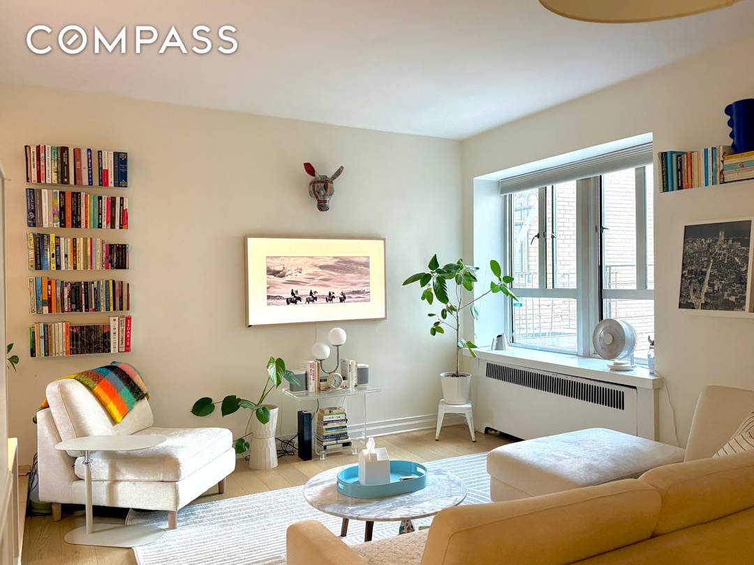 A gorgeous alcove studio on the fifth floor at The Chelsea Warren offers a serene southern exposure and new soundproofed hardwood floors, ensuring a bright, pin drop quiet interior.