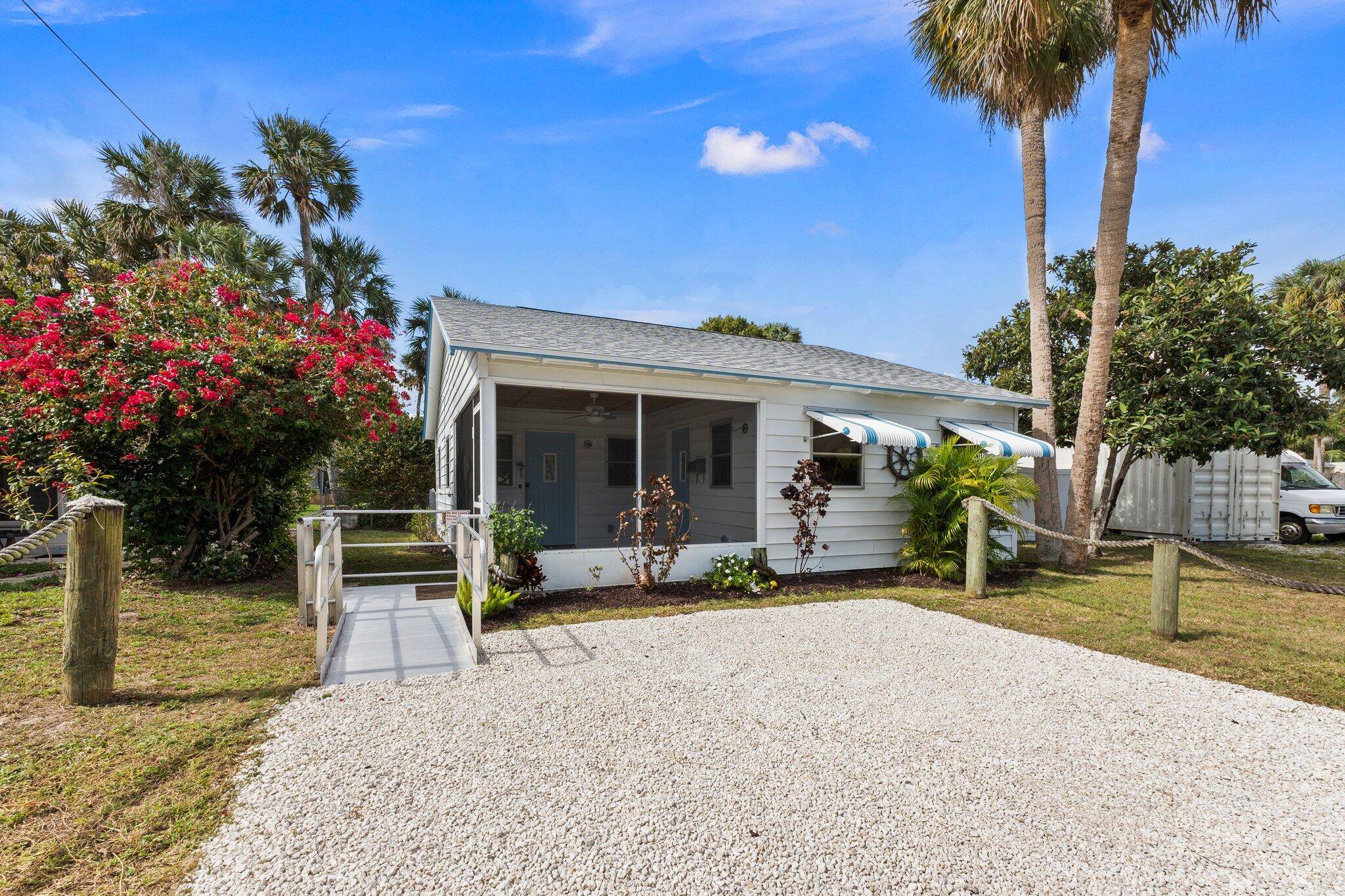 Discover this Key West style 2 bedroom 1 bath home with a office that was being used as a third bedroom.