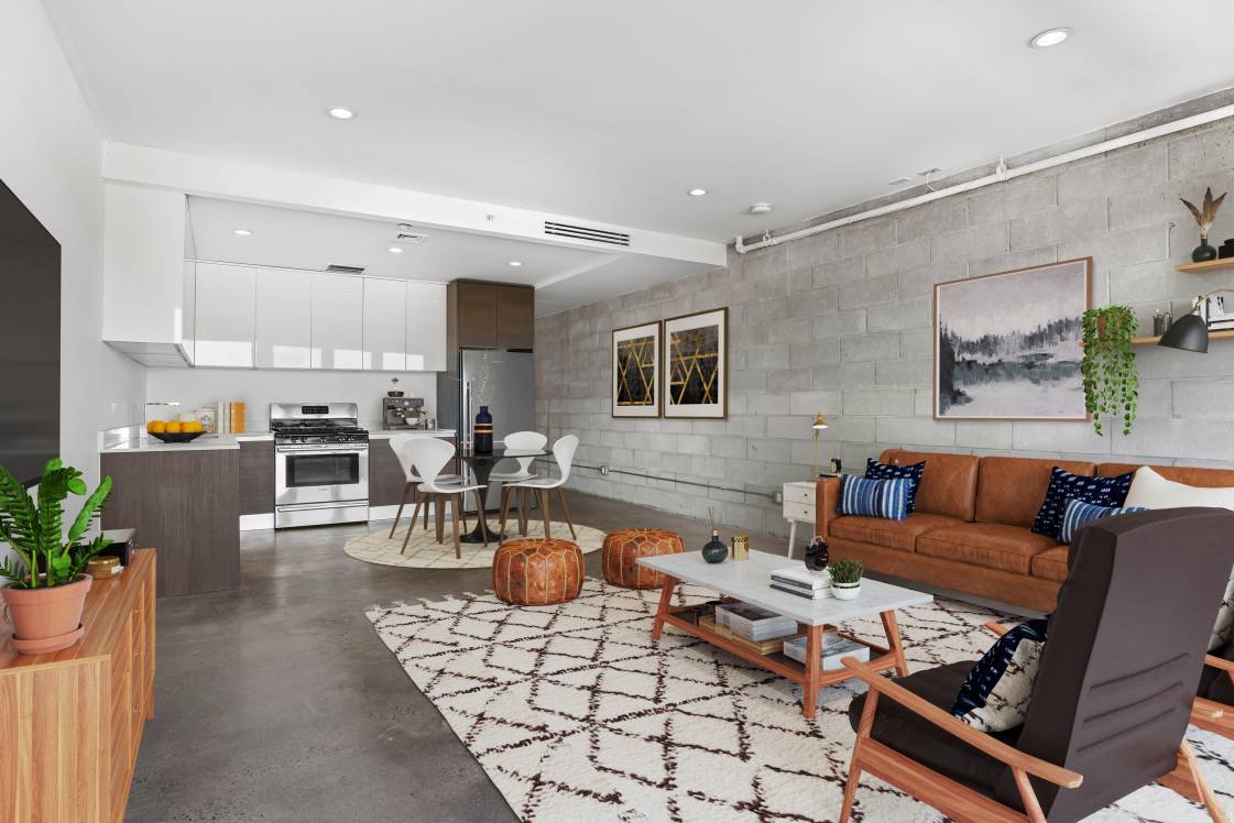 Modern penthouse living with two outdoor spaces !