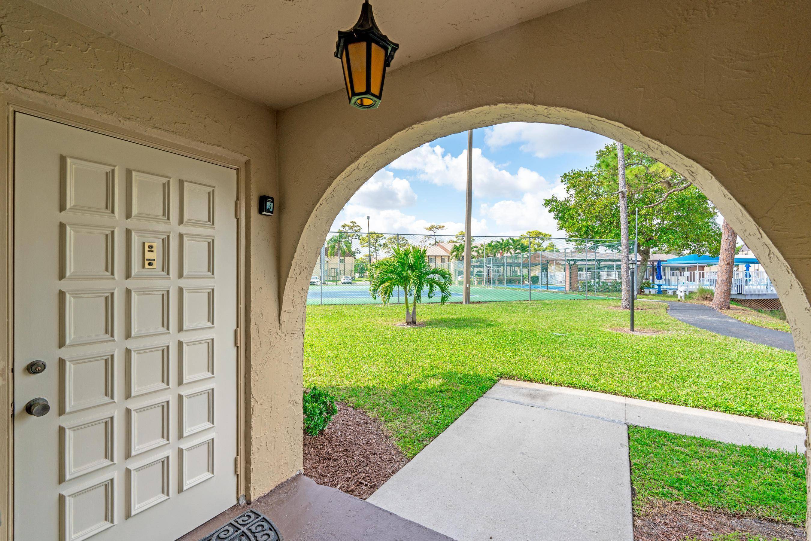 Welcome to this charming 2 bedroom, 1 bath condo nestled in the heart of Palm Beach County's premier 55 community.
