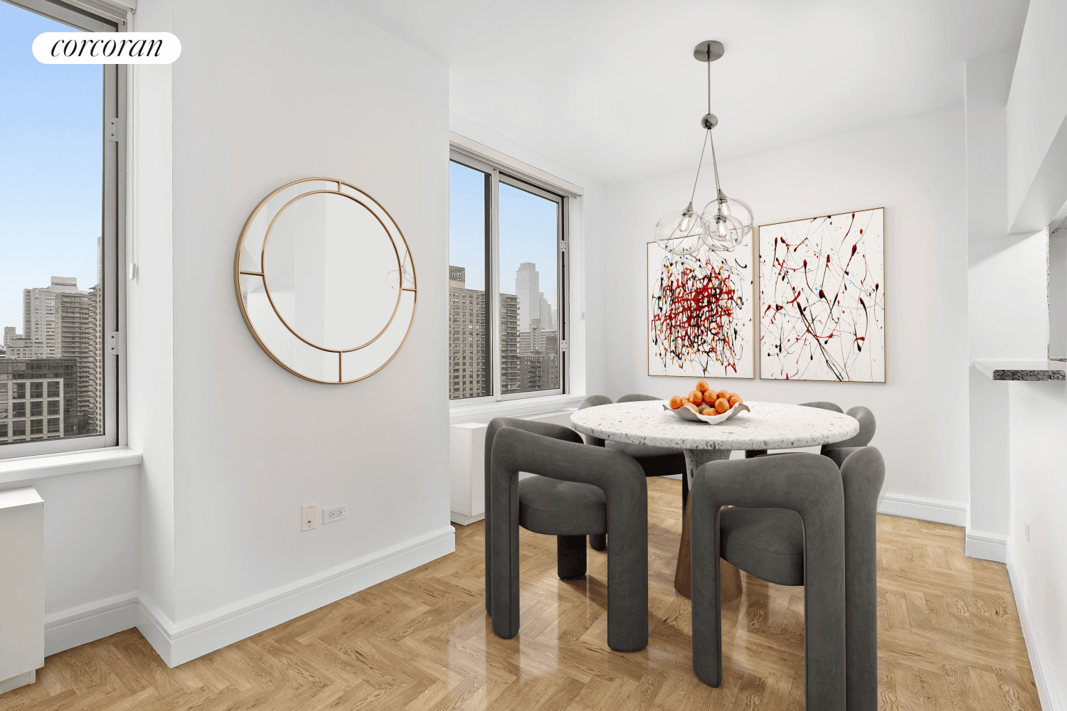 Soaring up on the 19th floor is this beautiful expansive 1, 200 SF 2 bedroom and 2 full bath condominium residence at 200 Riverside Boulevard in Lincoln Square on the ...