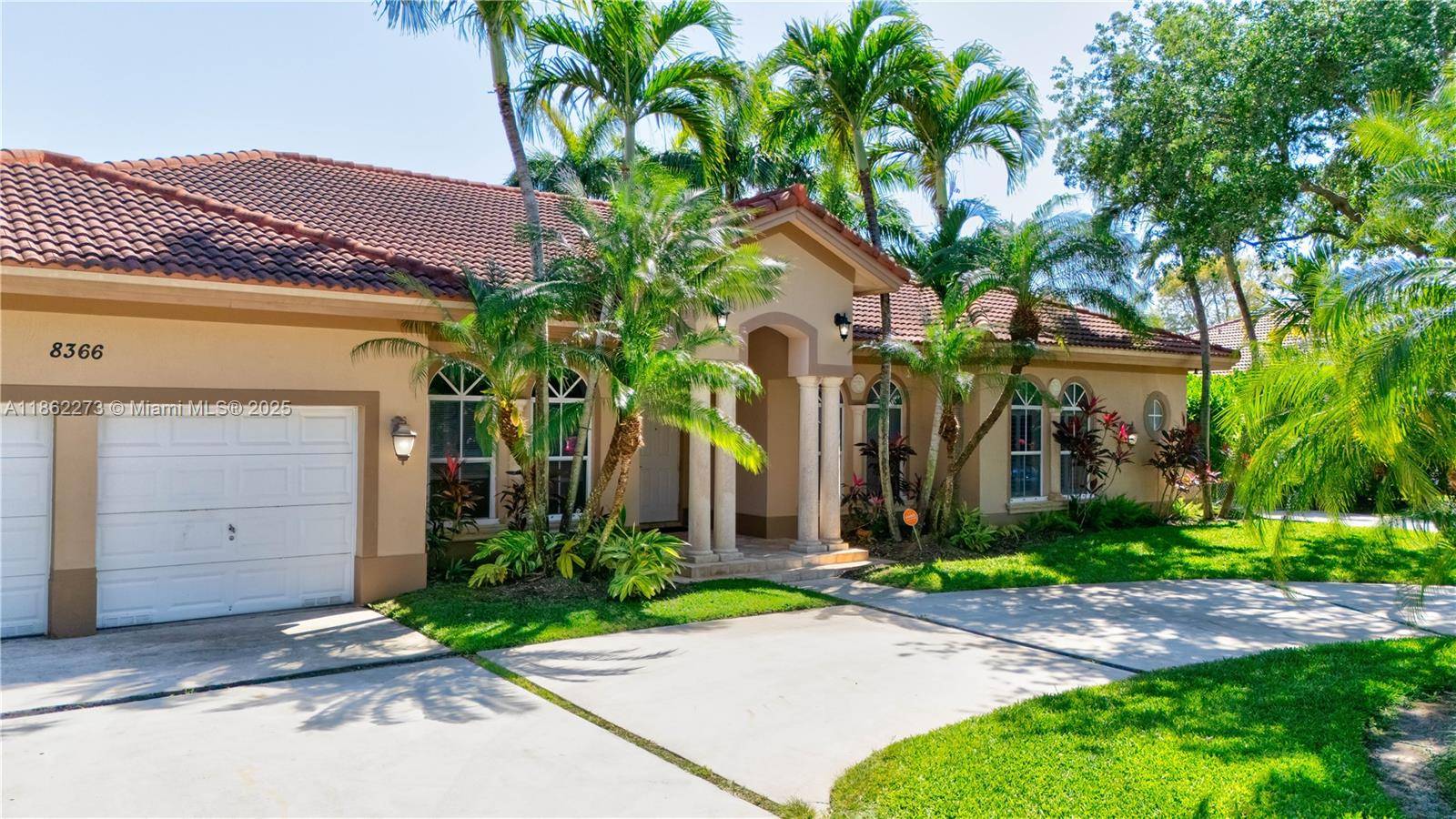 Beautiful 5 4 in Old Cutler Meadow, a gated community of only 22 homes on a quiet cul de sac.