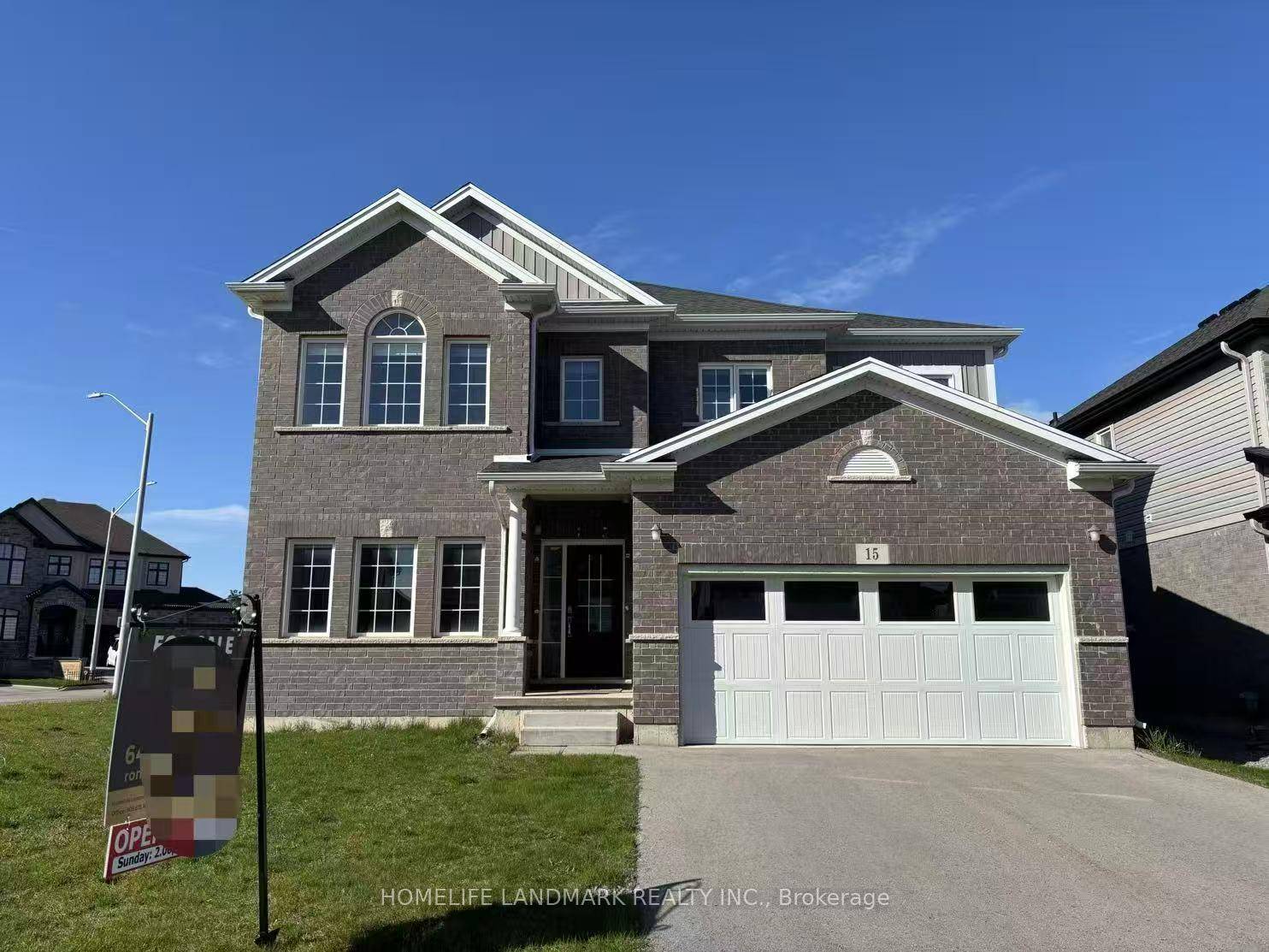 This exclusive custom built home built in 2018 with a corner large lot.