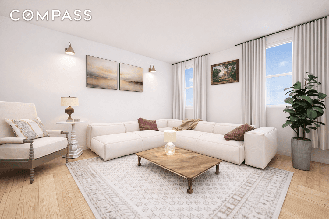 A rare opportunity to combine two one bedroom, one bath residences into a full floor, three bedroom, two bath home with coveted eastern and western exposures, capturing breathtaking city views ...