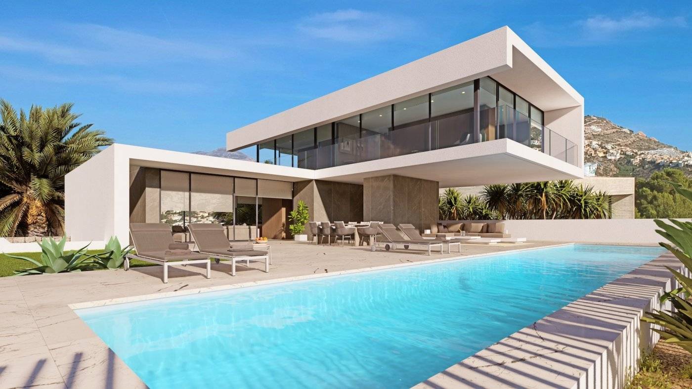 NEW BUILD LUXURY VILLA IN MORAIRA This stunning modern High Tech Luxury Villa is situated in the well known and sought after residential area of El Po