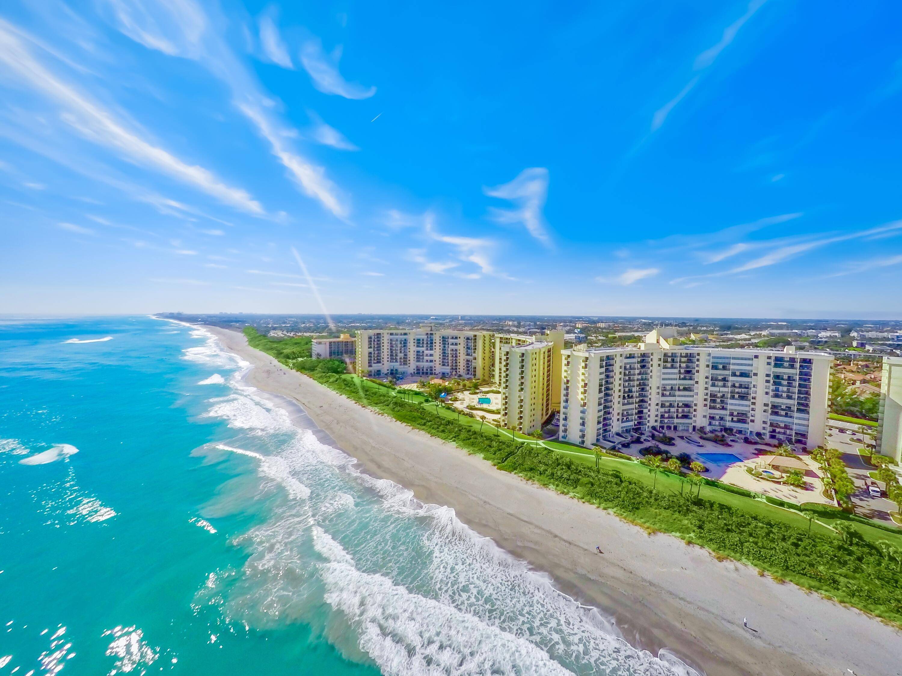 Directly Ocean front on the sand, 2 BR 2 BA condo offers magnificent ocean views.