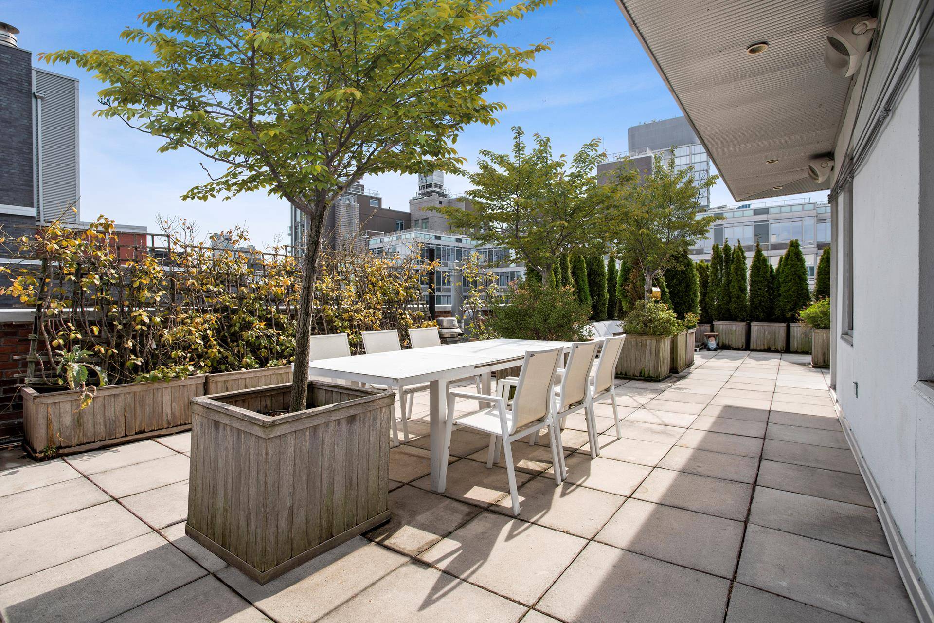 Stunning triplex penthouse with tremendous private outdoor space available at 6 East 1st Street.