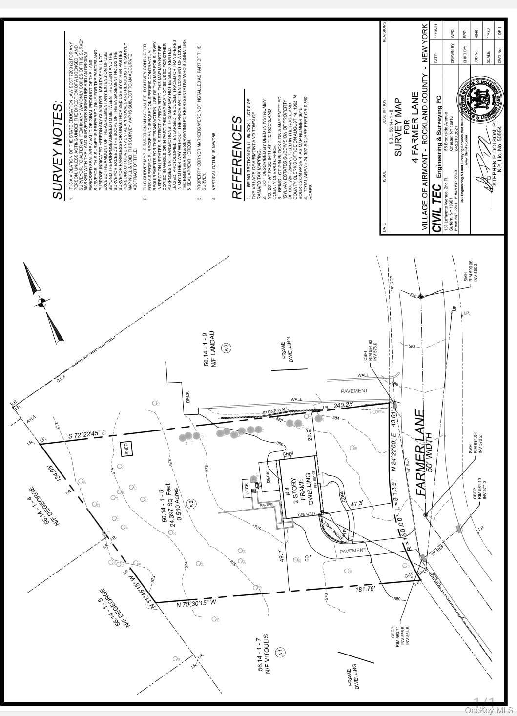 Don t miss this rare opportunity to create your dream home on over half an acre in one of Airmont s most sought after locations !