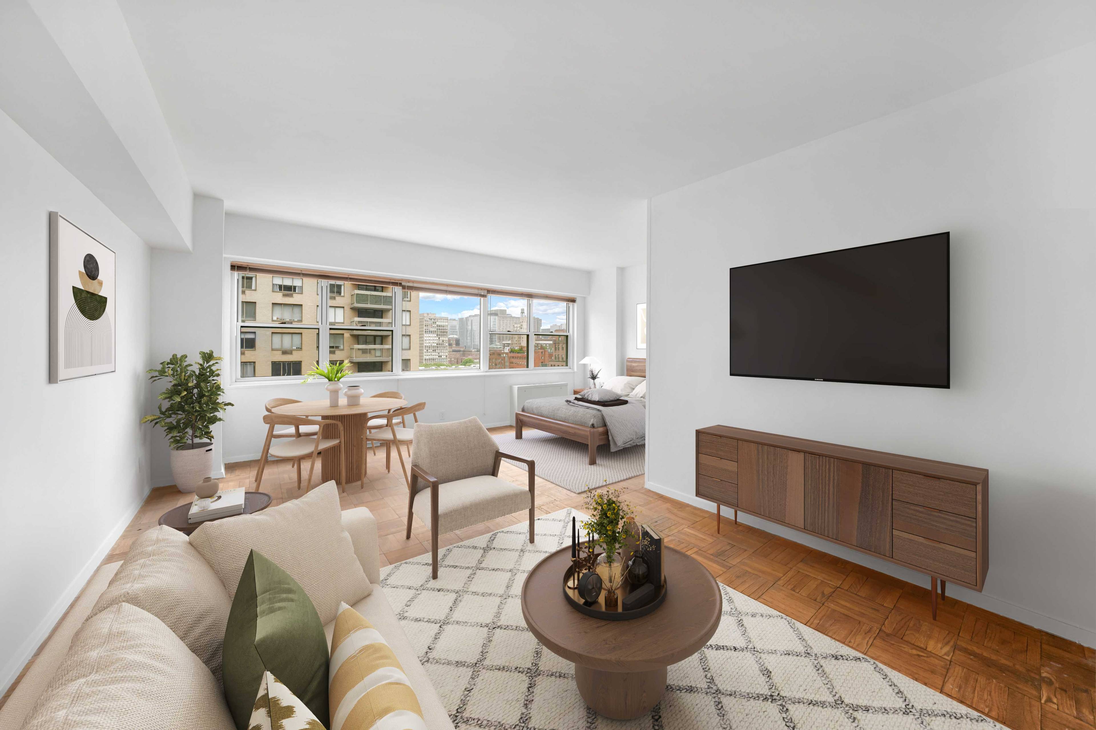 Bright Alcove Studio at The Byron Unit 15C Move right into this sun filled alcove studio with a flexible layout and the option to create a junior one bedroom.