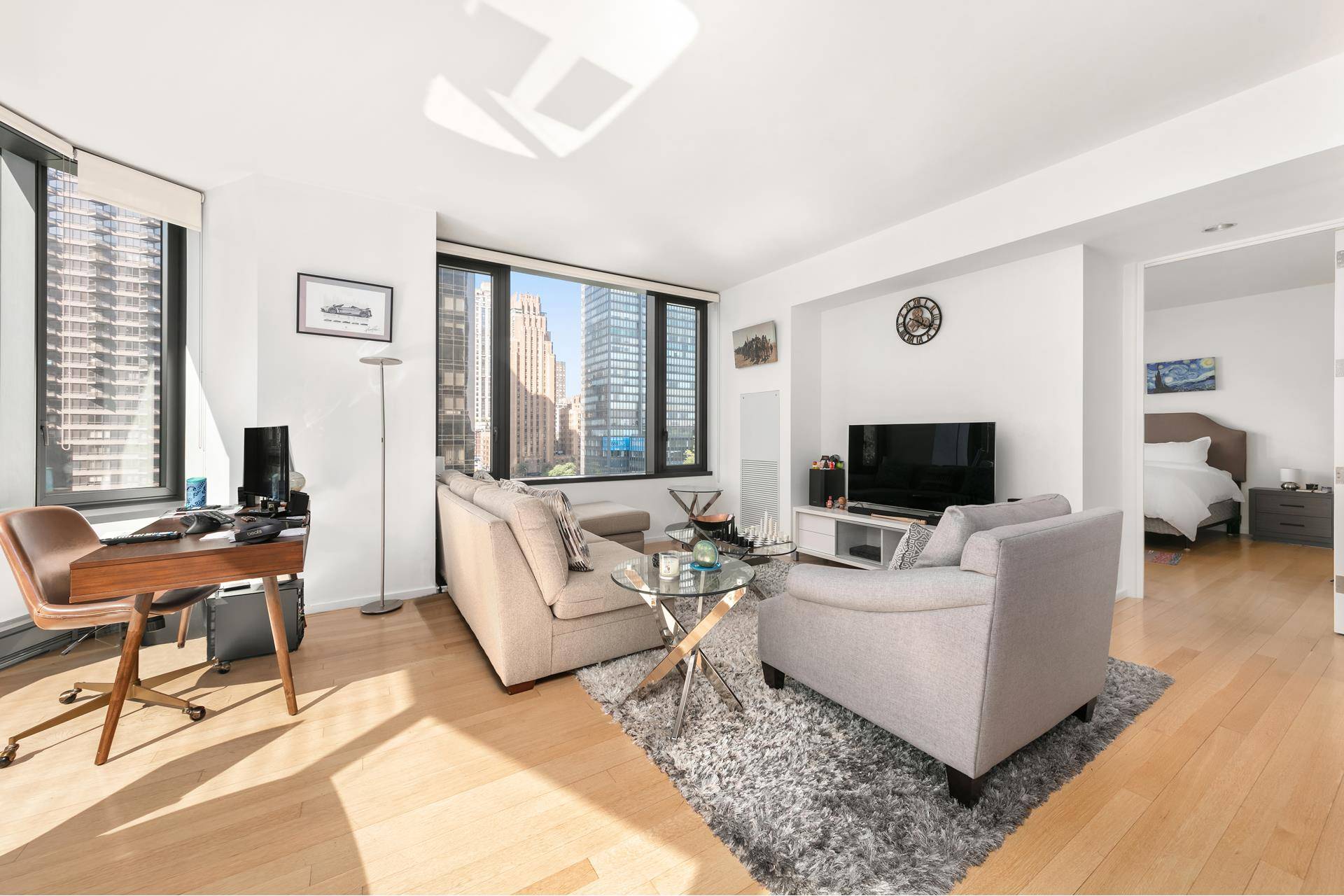 Spacious and bright, 2 Bedroom, 2 Bath Condo in one of Turtle Bay's most luxurious buildings 50 United Nations Plaza.