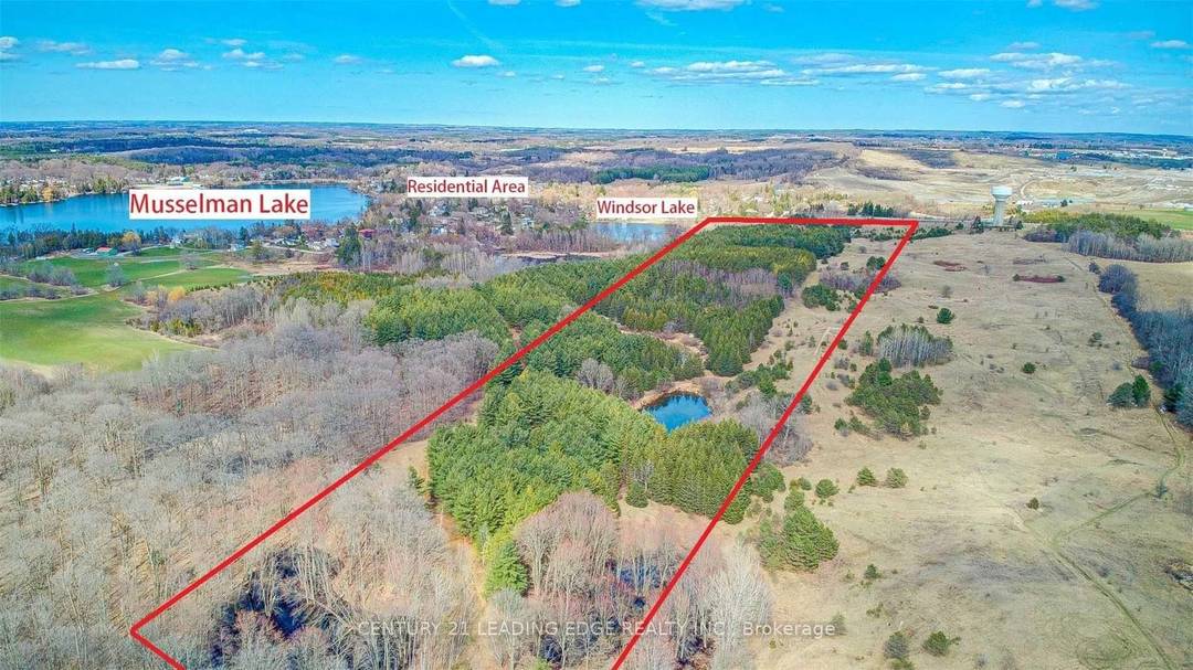 Power of Sale Opportunity To Own Over 53 Acres Of Prime Potential Land Overlooking Windsor Lake and Steps to Musselman Lake Community, Fronting On Ninth Line.