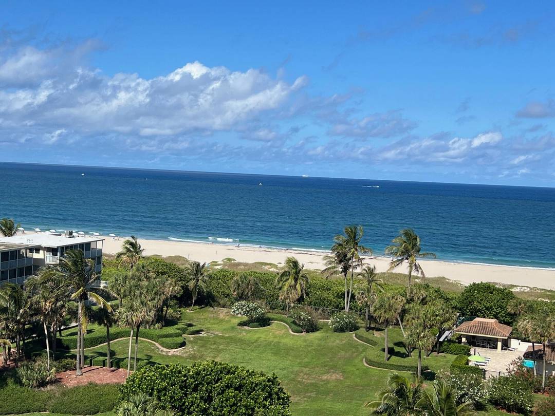 Beautifully remodeled corner unit in Oceantree on Singer Island with spectacular views of both the Intracoastal and the Ocean.