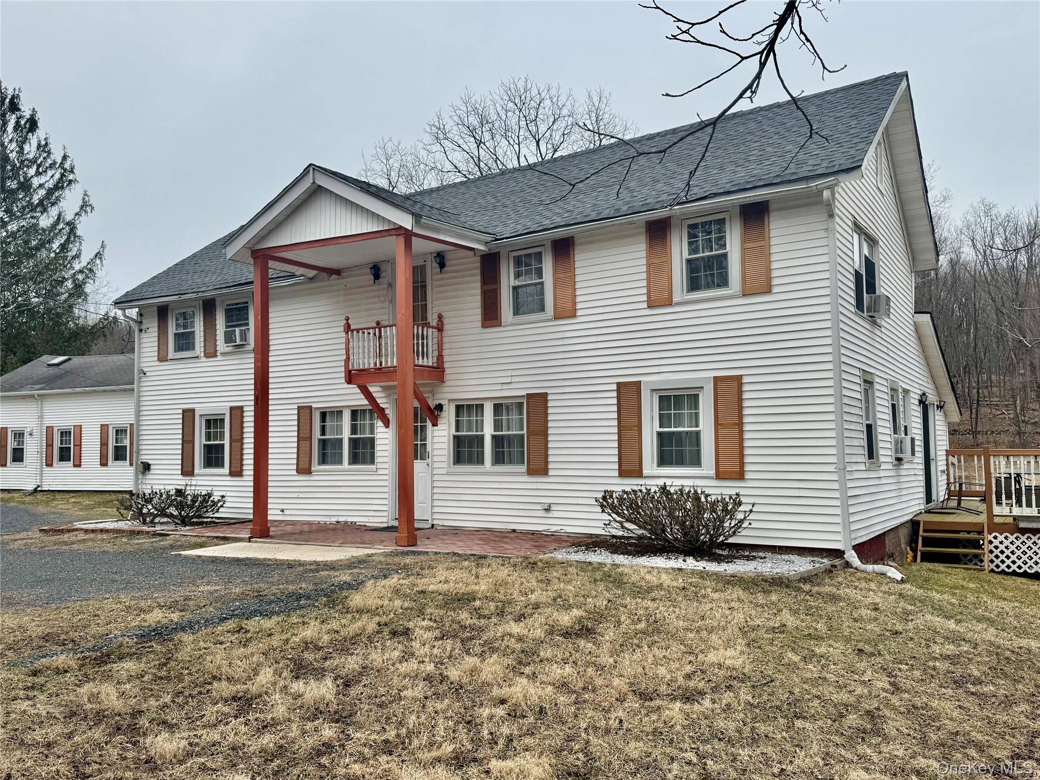 One of a kind 7 building residential rental property with 36 acres of land in the town of Mount Hope for sale.