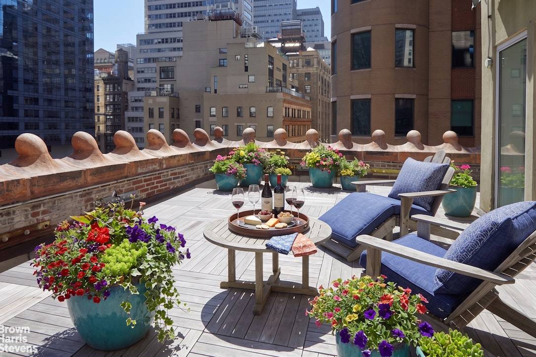PENTHOUSE URBAN SANCTUARY Welcome home to a private full floor loft apartment with an extraordinary wraparound terrace measuring approximately 1, 255 square feet an ideal setting for entertaining and a ...