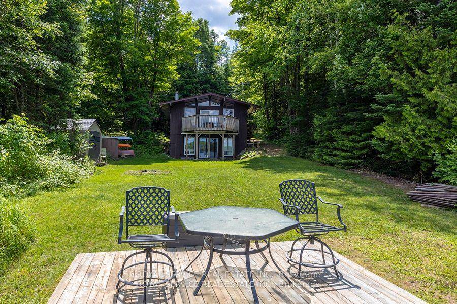 Delight in the charm of this picturesque cottage on sought after Brady Lake.