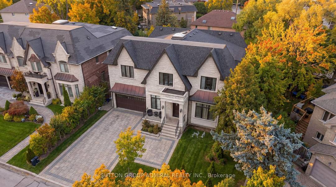 An exceptional custom built residence on a rare oversized pie shaped lot in one of North York's most prestigious crescents, offering over 6, 300 sq.