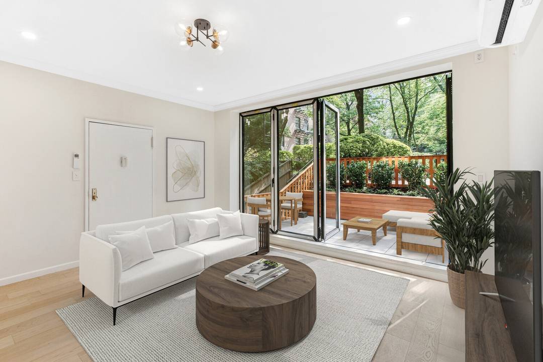 Rarely does a fully gut renovated home with private outdoor space become available directly across from Hudson River Park in the West Village !