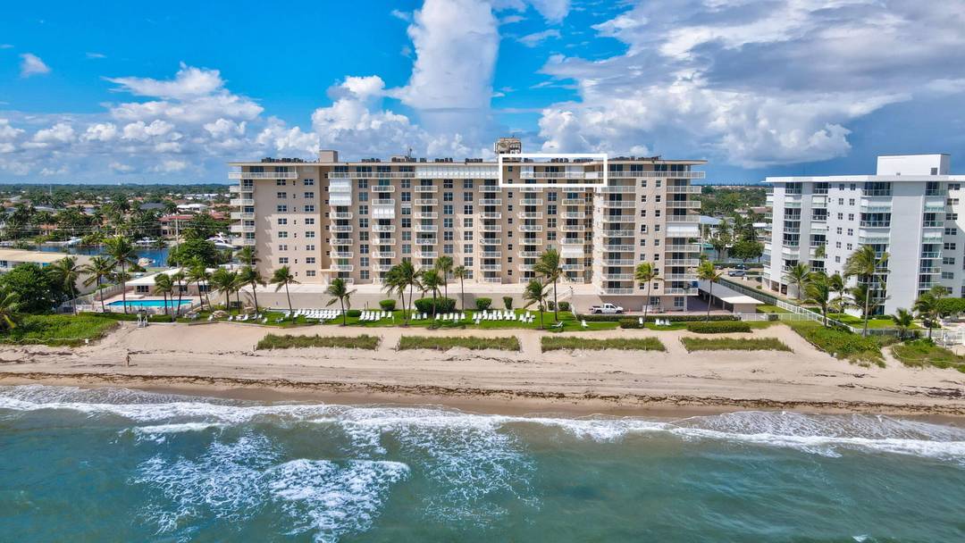 Rare opportunity to own a three bedroom oceanfront penthouse along prestigious Hillsboro Mile one of only five in the building.