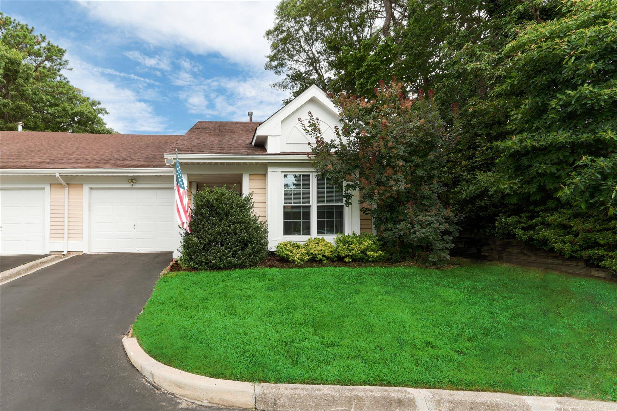 Welcome to resort style living in this beautifully updated 2 bedroom, 2 bath ranch end unit in a desirable 55 community !