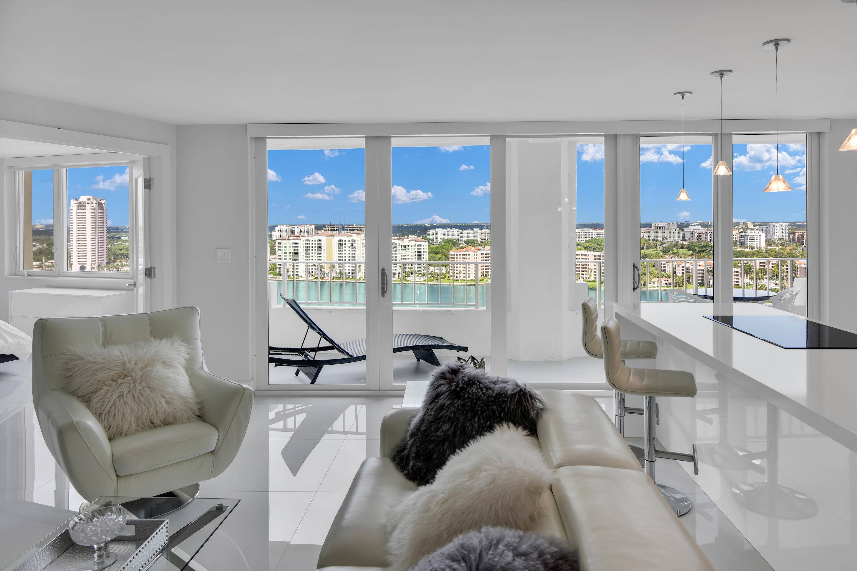 Perched on the 22nd floor, this stunning 1 bedroom residence offers breathtaking, unobstructed views of the Intracoastal Waterway from every room.