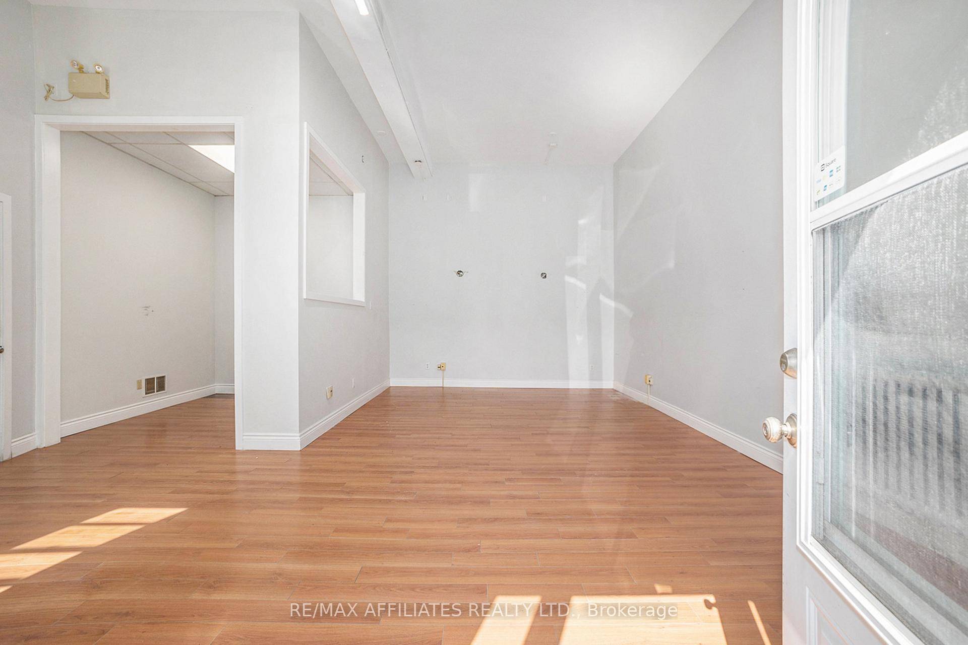 Bright and inviting commercial space ready for rent with counter space, sink and private entryway.