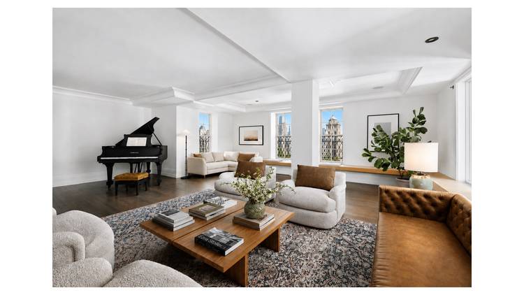 Sun filled three bedroom, three and a half bathroom residence at the iconic Barbizon 63.