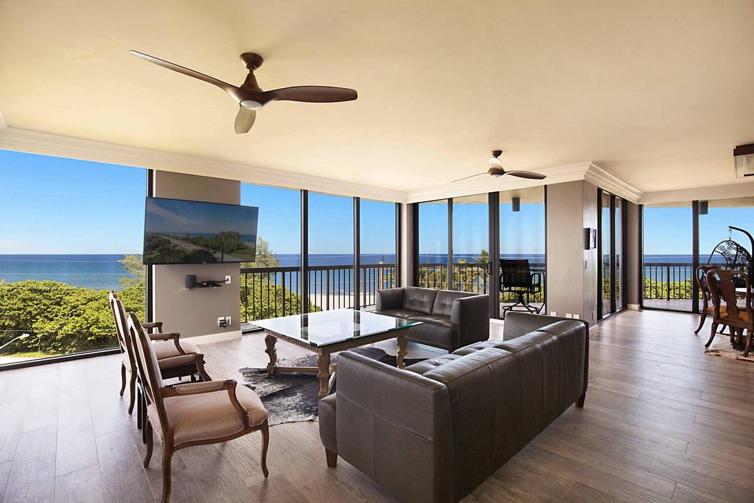 This is a RARE opportunity to rent a half floor residence with unmatched panoramic ocean views in the exclusive, boutique building of The Ocean Club in Boca Raton.