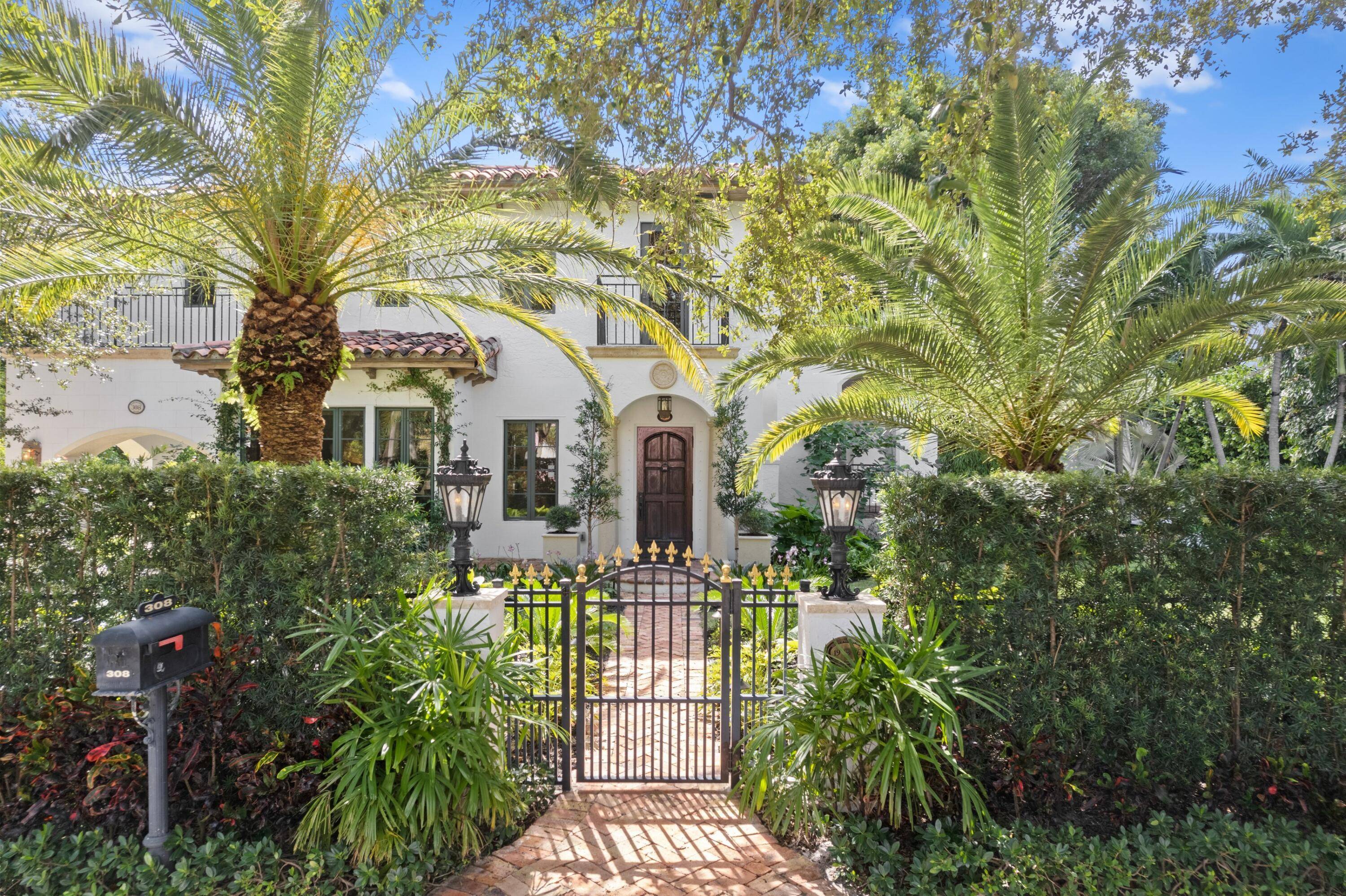 Welcome to this sophisticated Mediterranean oasis in the heart of West Palm Beach's historic El Cid district.