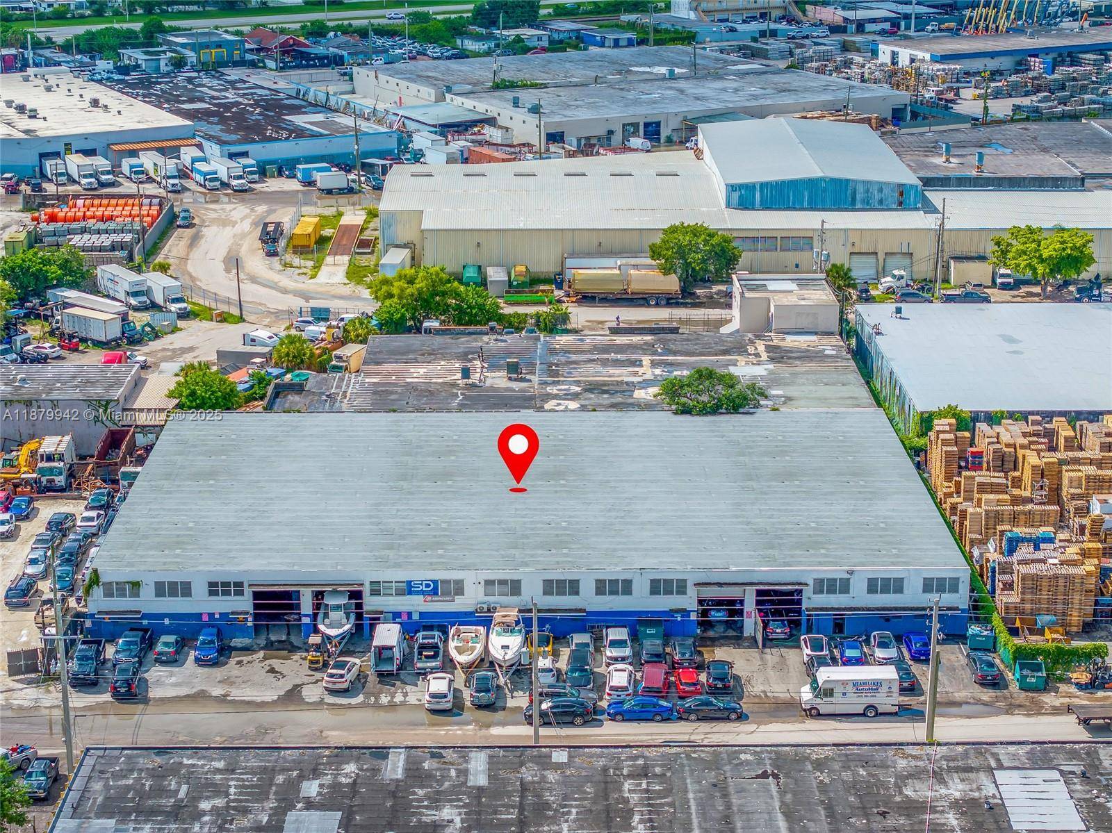 Rare heavy industrial multi bay warehouse for sale in Opa locka.