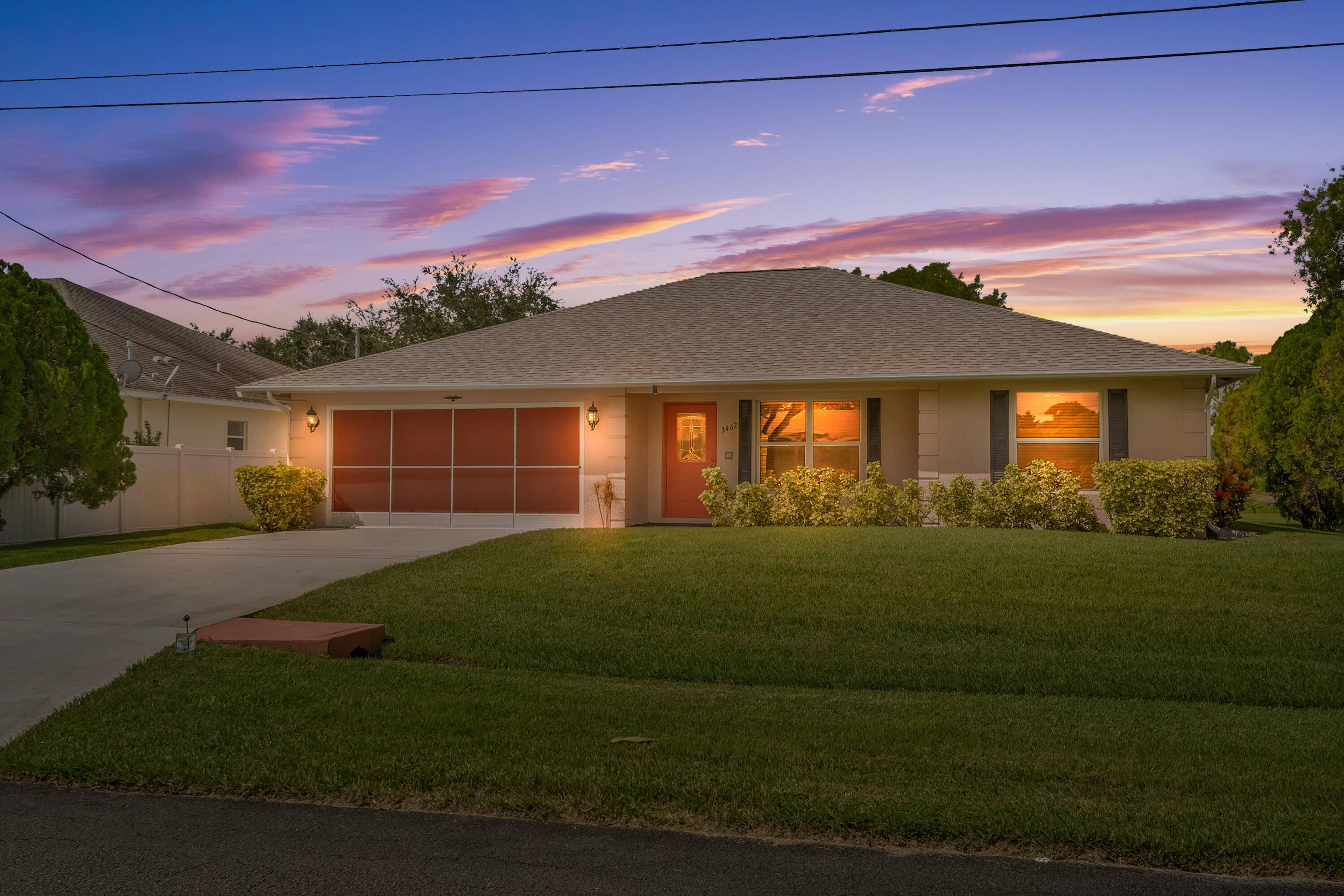 Charming 3 bedroom 2 bath 2 car garage home with canal view located in the heart of Port St.