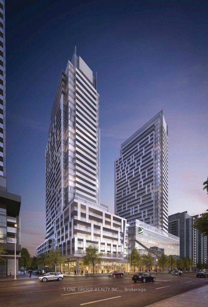 M2M Condos 1 Bedroom Den Large Enough To be 2nd Bedroom Or Office 544 Sqft CLEAR View Modern amp ; Stylish Floor To Ceiling Windows Laminate Floors Throughout Modern Kitchen ...