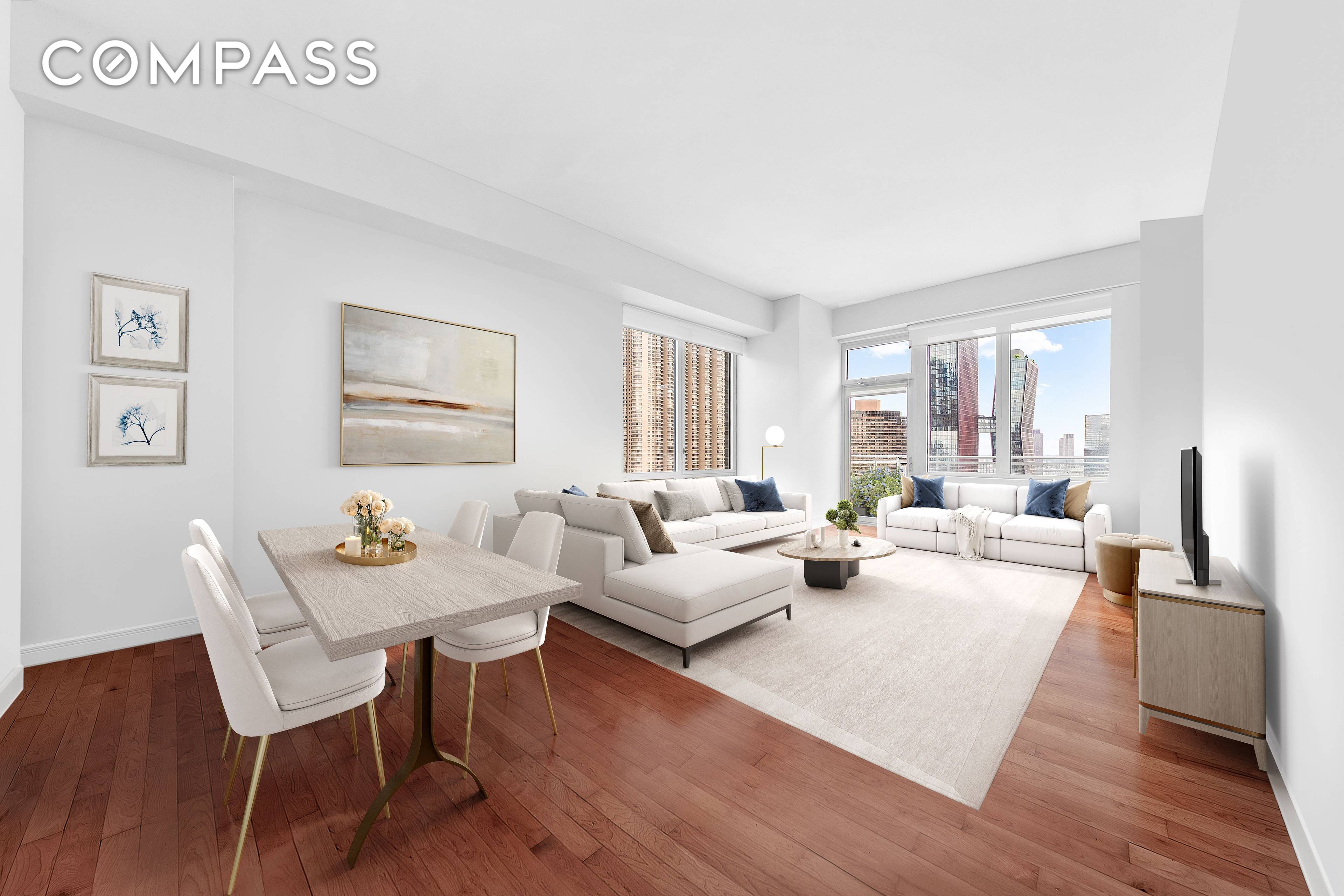 Experience breathtaking views from this expansive 1, 431 square foot 2 bedroom apartment.