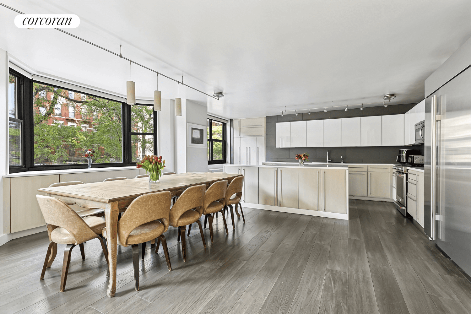 This exquisitely renovated, sun drenched 3 bedroom, 2.